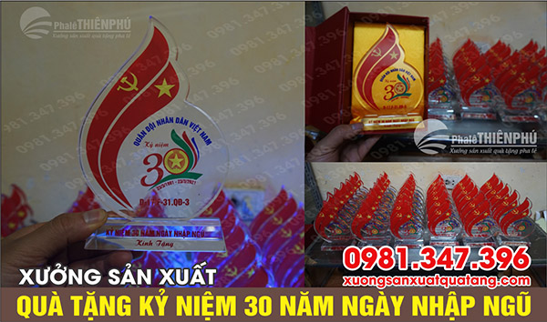 biểu trưng 30 năm ngày nhập ngũ