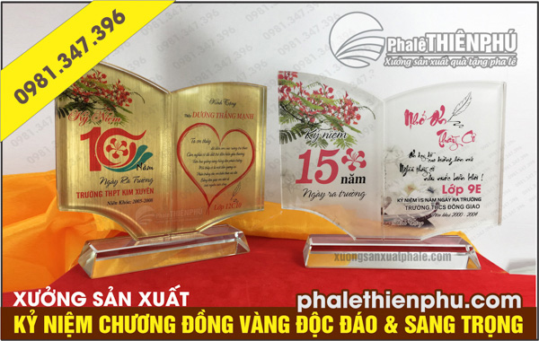 Sự khác biệt giữa kỷ niệm chương đồng vàng