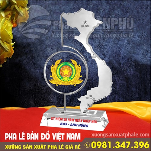 pha lê bản đồ việt nam