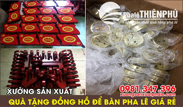 sản xuất đồng hồ để bàn gỗ