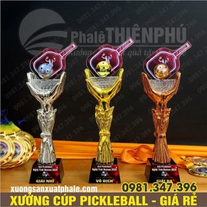 Bộ Cúp Pickleball Thân Composite Vàng Bạc Đồng