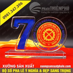 Bộ số pha lê 70 năm in UV